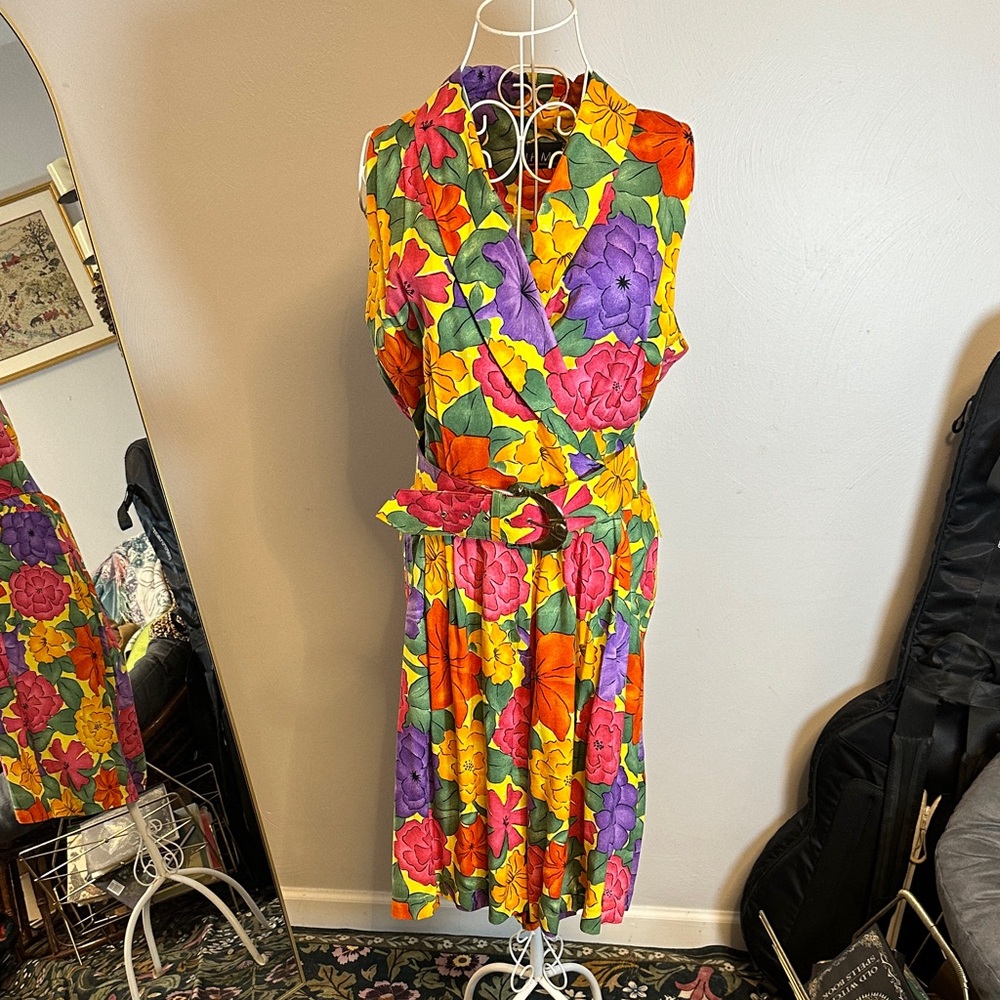 Vintage Multicolor Floral Jumpsuit